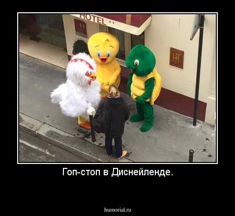 Гоп-стоп в Диснейленде.
