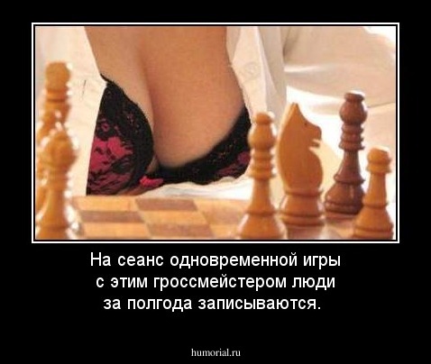 На сеанс одновременной игры с этим гроссмейстером люди за полгода записываются.