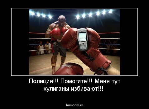 Полиция!!! Помогите!!! Меня тут хулиганы избивают!!!