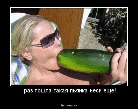 -раз пошла такая пьянка-неси еще!
