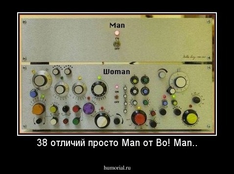 38 отличий просто Man от Во! Man..