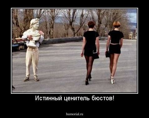 Истинный ценитель бюстов!