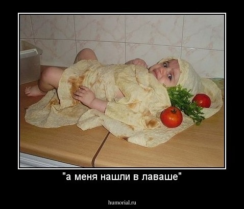 "а меня нашли в лаваше"