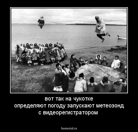     вот так на чукотке определяют погоду                        запускают метеозонд с видеорегистратором