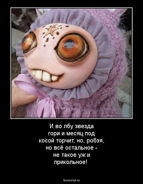 И во лбу звезда гори и месяц под косой торчит, но, робзя, но всё остальное - не такое уж и прикольное!