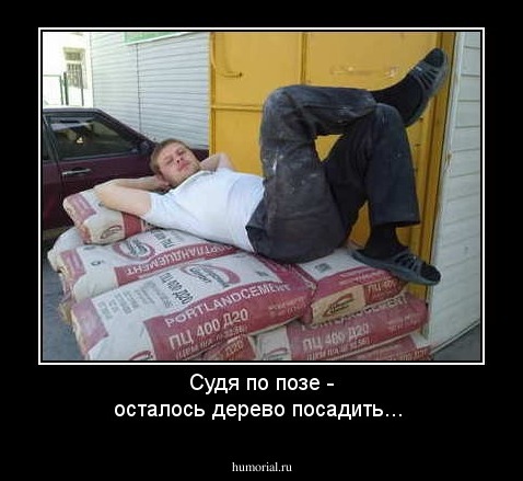 Судя по позе - осталось дерево посадить...
