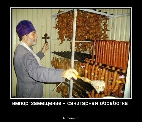 импортзамещение - санитарная обработка.