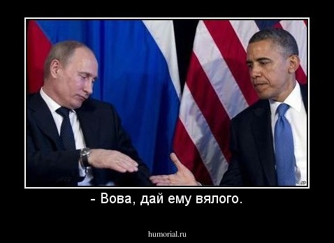 - Вова, дай ему вялого.