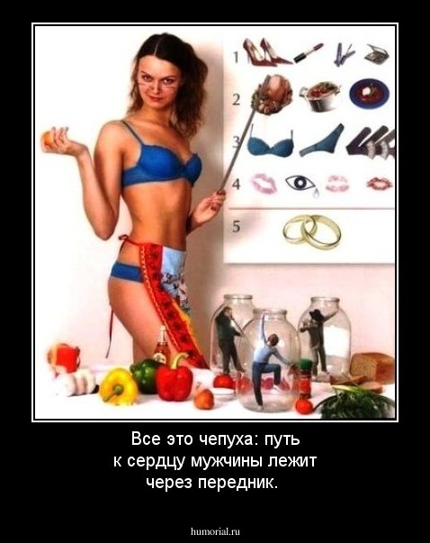 Все это чепуха: путь к сердцу мужчины лежит через передник.