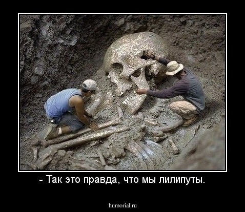 - Так это правда, что мы лилипуты.