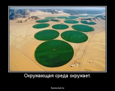 Окружающая среда окружает.