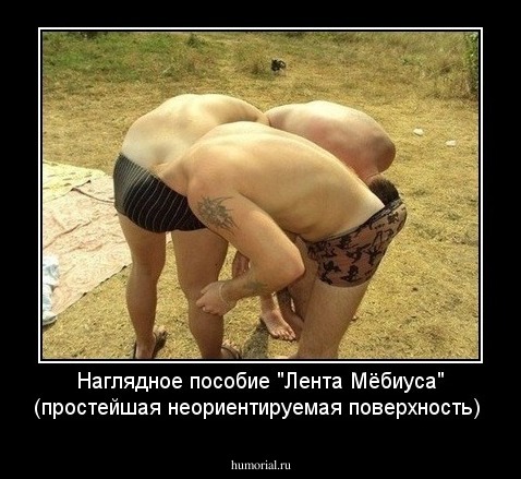 Наглядное пособие "Лента Мёбиуса" (простейшая неориентируемая поверхность)