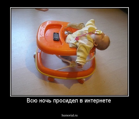 Всю ночь просидел в интернете 