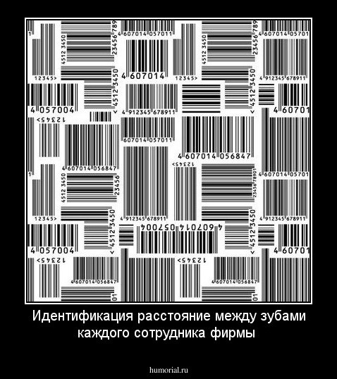 Идентификация расстояние между зубами каждого сотрудника фирмы 