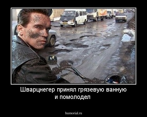 Шварцнегер принял грязевую ванную и помолодел 