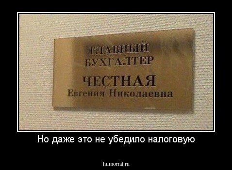 Но даже это не убедило налоговую