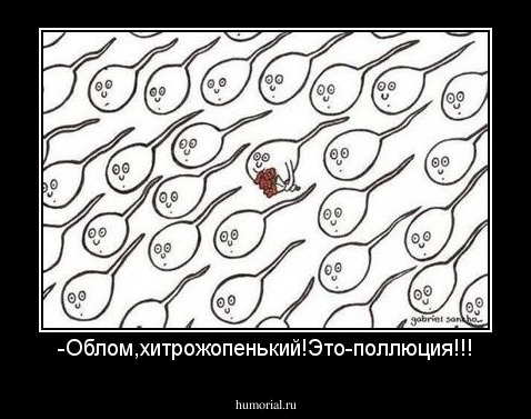 -Облом,хитрожопенький!Это-поллюция!!!
