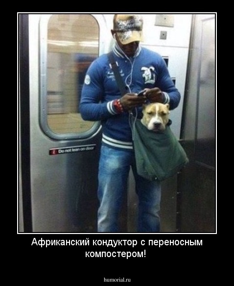 Африканский кондуктор с переносным компостером!