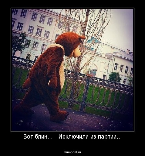 Вот блин...   Исключили из партии...