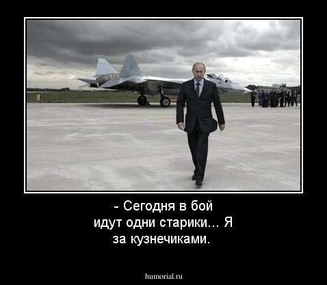 - Сегодня в бой идут одни старики... Я за кузнечиками. 