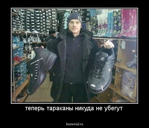 теперь тараканы никуда не убегут 