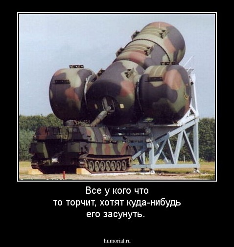 Все у кого что то торчит, хотят куда-нибудь его засунуть.