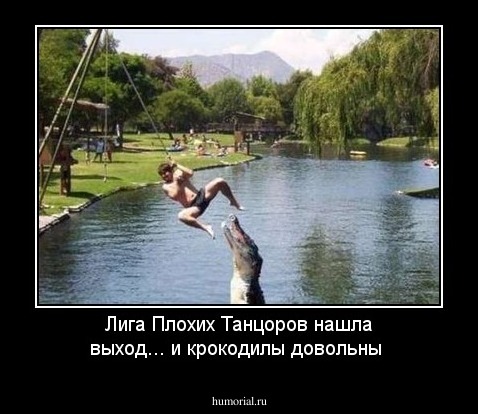 Лига Плохих Танцоров нашла выход... и крокодилы довольны
