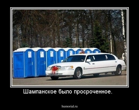 Шампанское было просроченное.  