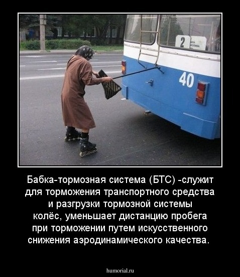 Бабка-тормозная система (БТС) -служит для торможения транспортного средства и разгрузки тормозной системы колёс, уменьшает дистанцию пробега при торможении путем искусственного снижения аэродинамического качества.