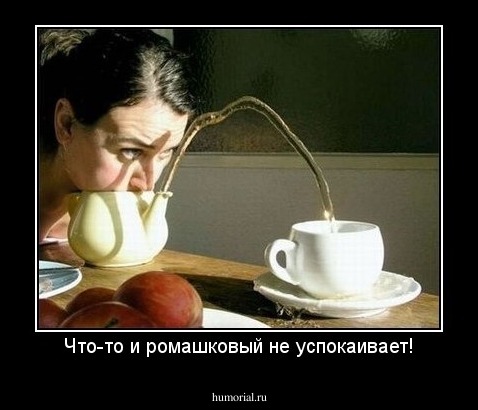 Что-то и ромашковый не успокаивает!