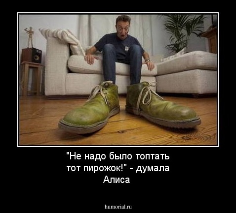 "Не надо было топтать тот пирожок!" - думала Алиса