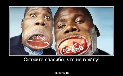 Скажите спасибо, что не в ж*пу!