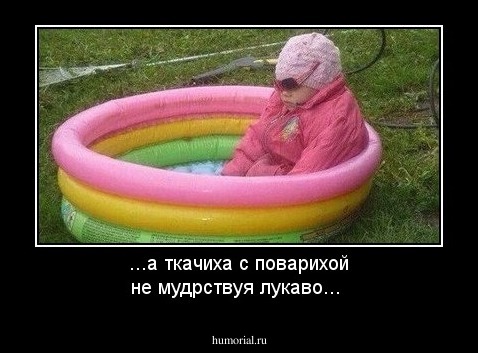 ...а ткачиха с поварихой не мудрствуя лукаво...