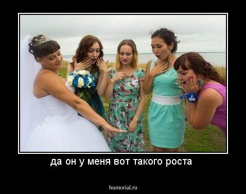 да он у меня вот такого роста 