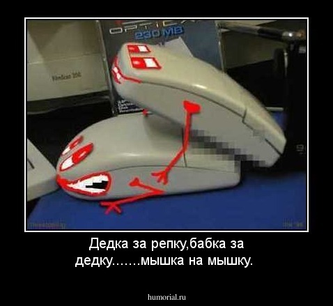 Дедка за репку,бабка за дедку.......мышка на мышку.