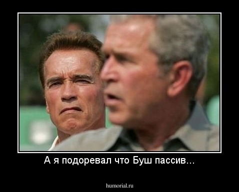 А я подоревал что Буш пассив...