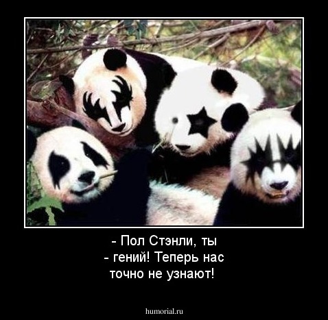 - Пол Стэнли, ты - гений! Теперь нас точно не узнают! 