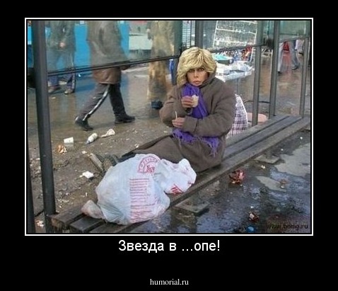 Звезда в ...опе!