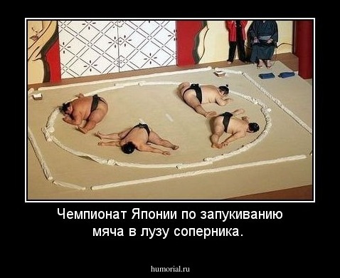 Чемпионат Японии по запукиванию мяча в лузу соперника.
