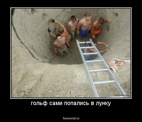 гольф сами попались в лунку