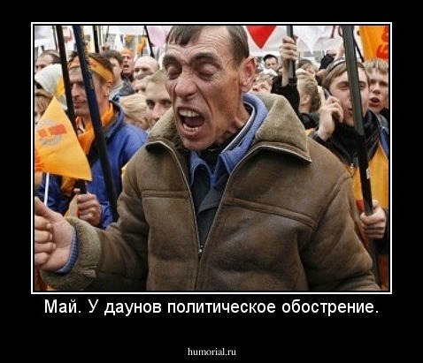 Май. У даунов политическое обострение.