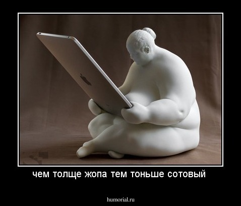 чем толще жопа тем тоньше сотовый 