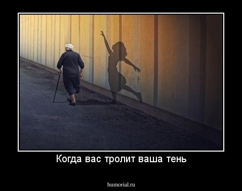 Когда вас тролит ваша тень