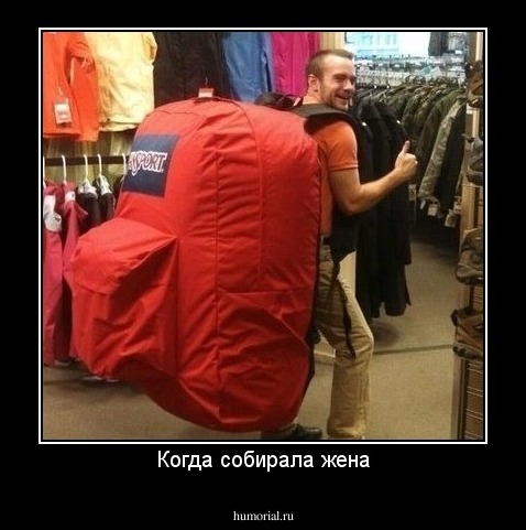 Когда собирала жена