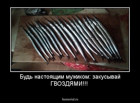 Будь настоящим мужиком: закусывай ГВОЗДЯМИ!!!