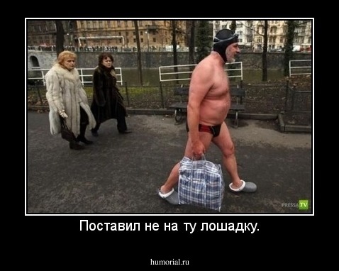 Поставил не на ту лошадку.