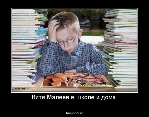 Витя Малеев в школе и дома.
