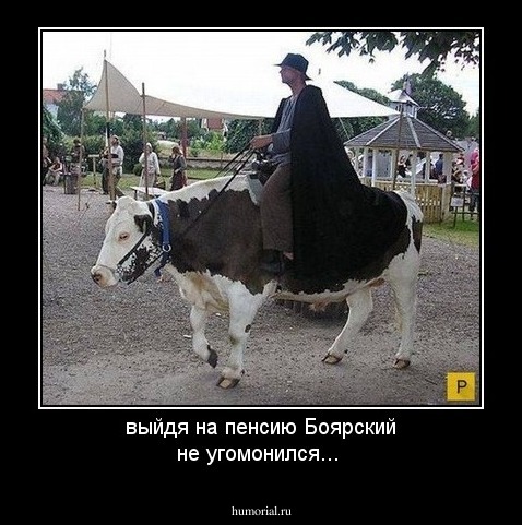 выйдя на пенсию Боярский не угомонился...