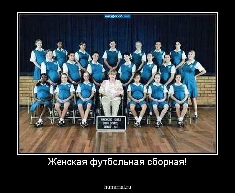 Женская футбольная сборная!