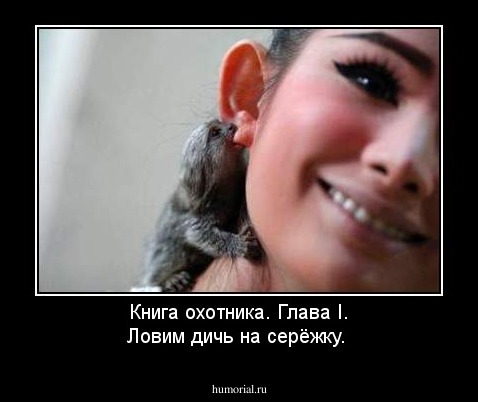 Книга охотника. Глава I. Ловим дичь на серёжку.